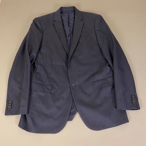 Theory Wool‎ Blazer Sport Coat Men's Size 44L Blue Two Button Modern Fit *Flaw